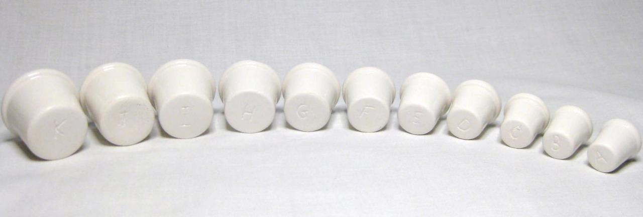 5 Black China Inkwell inserts Porcelain inkpot liners Choose Any 5 From 11 sizes
