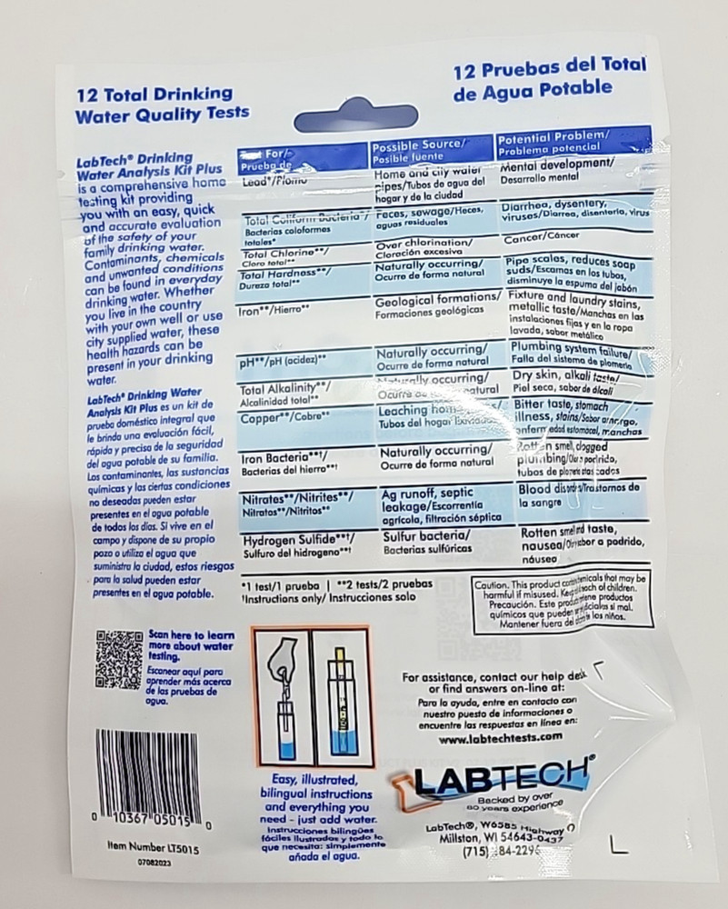 LabTech H2O OK Plus Complete Water Analysis Testing Kit 0150 LT5015