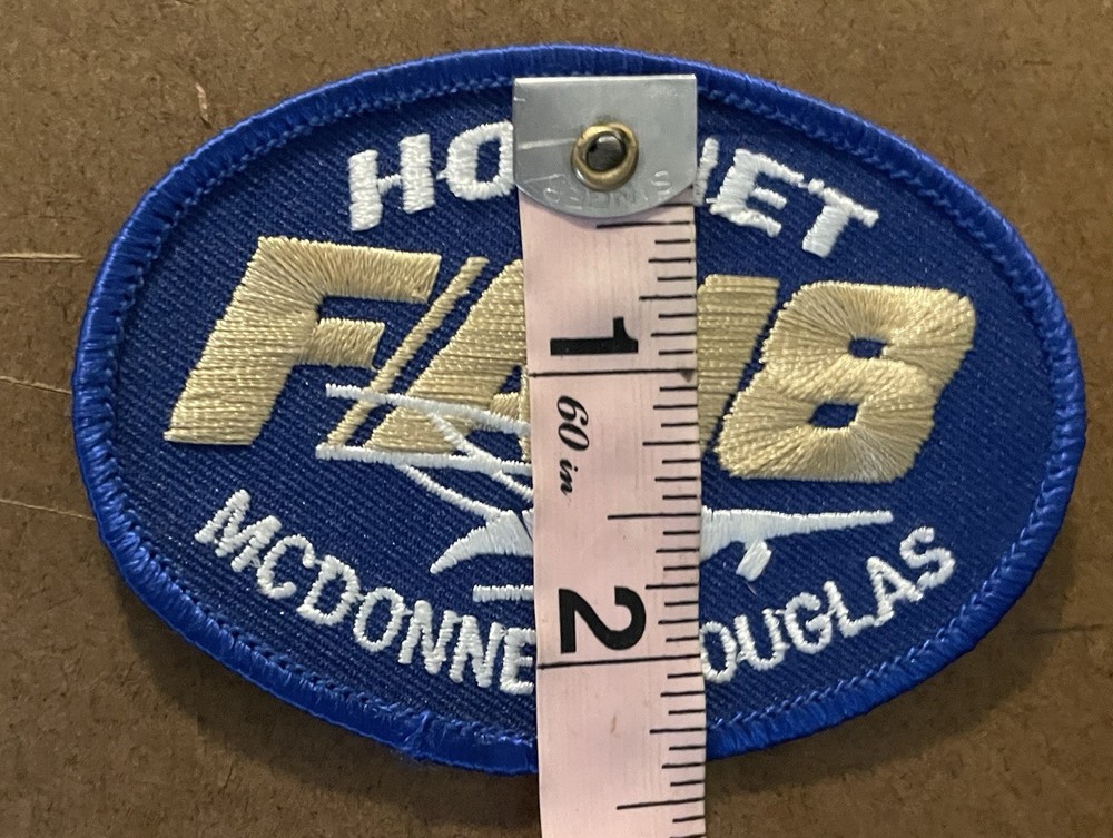 FA-18 Hornet McDonnell Douglas Patch 3.5” x 2.5”