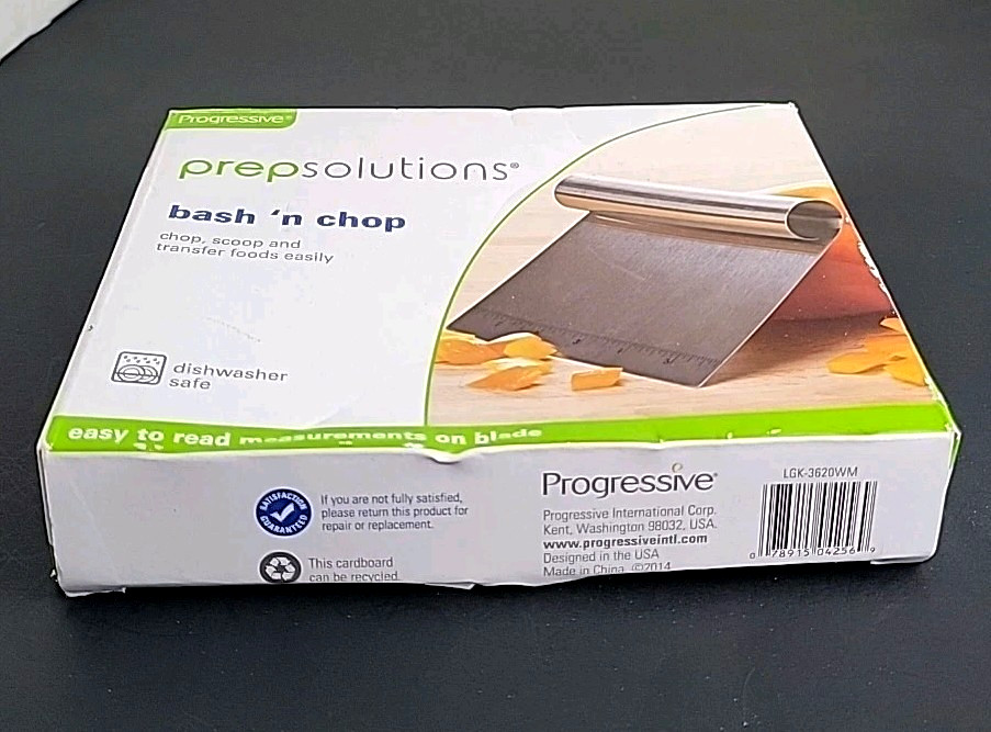 Prep Solutions® Bash 'n Chop Stainless Steel SCOOPER Kitchen Tool - NEW