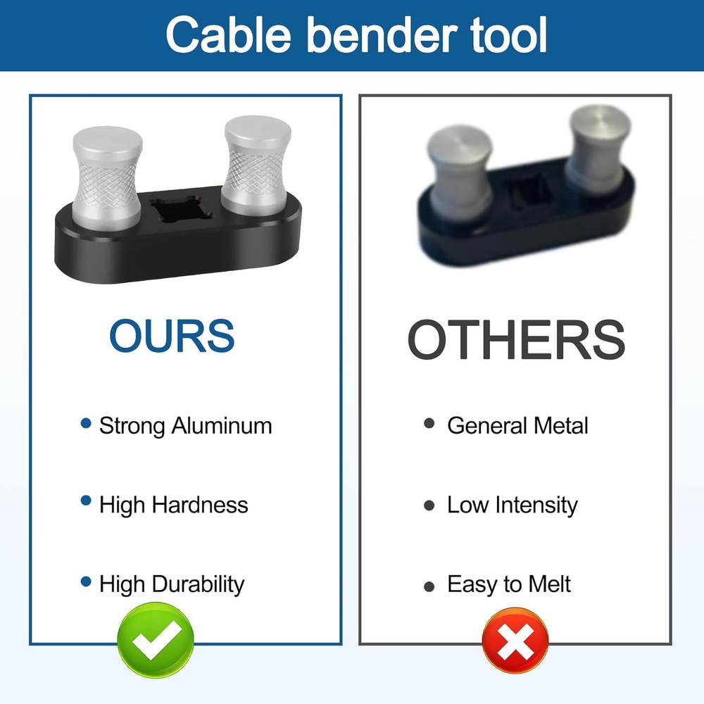 Cable Bender Tool Electrical, Wire Bender Tool for Most Wires, Maximum Bending U