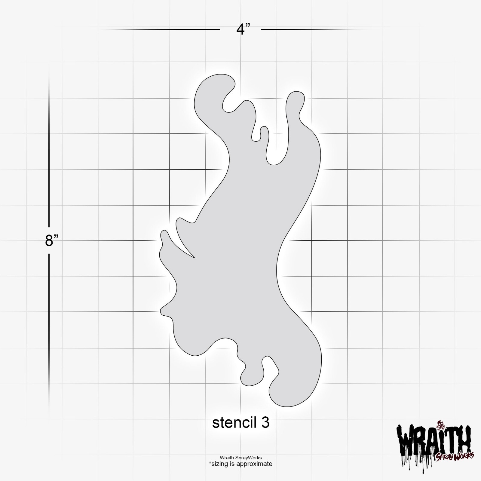 Real Fire Stencil Set - Reusable Airbrush Stencil Template