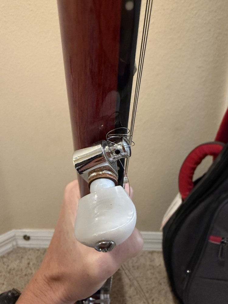 Mitchell MBJ200 Mahogany 5 String Banjo + Crossrock Bag + Strings Bundle READ