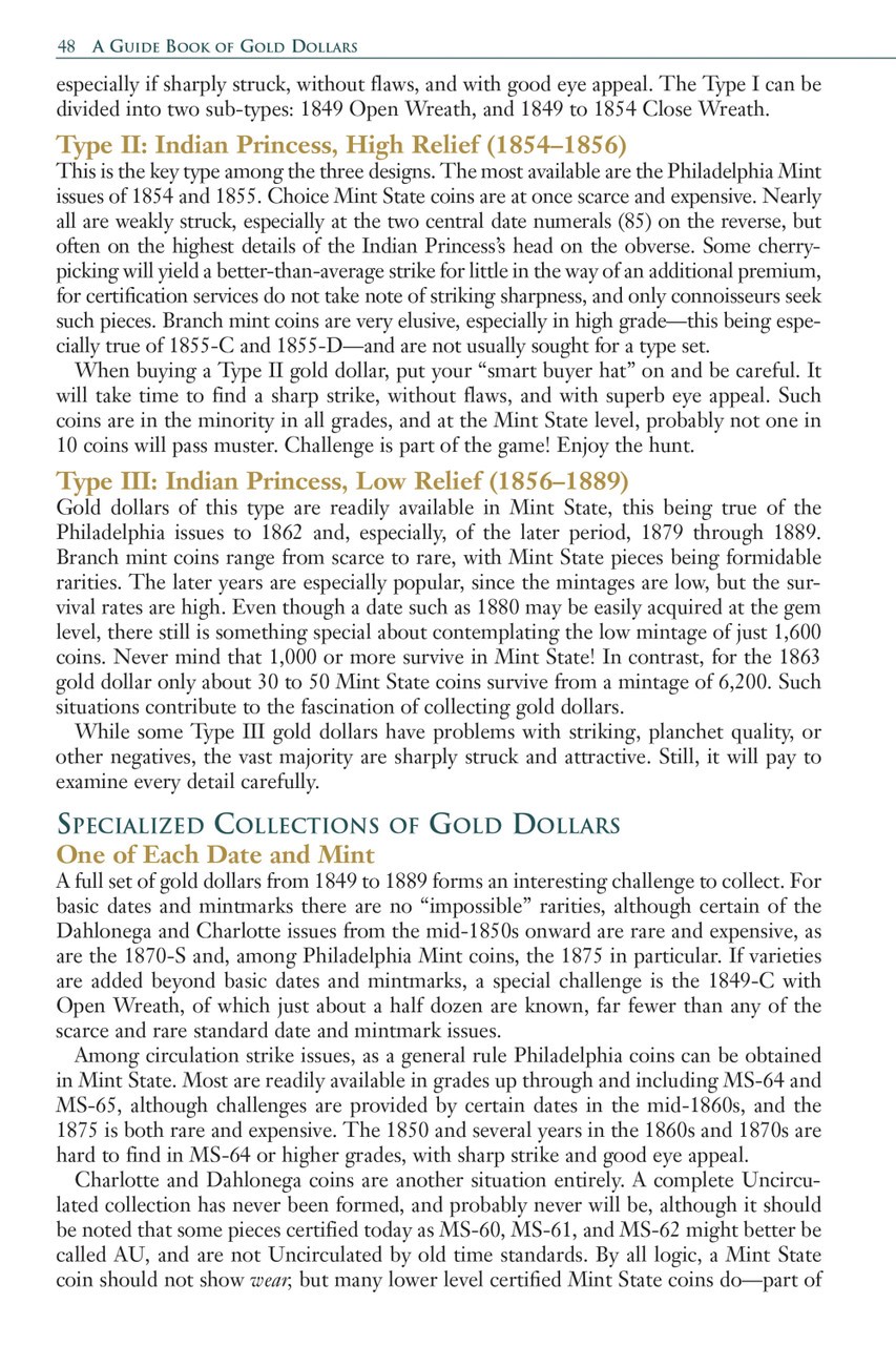 Official Red Book - Guide Book of Gold Dollars - 2d ed - Bowers - Softcover