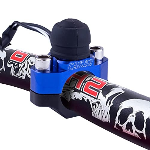 CNC Motorcycle ATV Water Proof Engine Start Stop Kill Switch Button for Blue