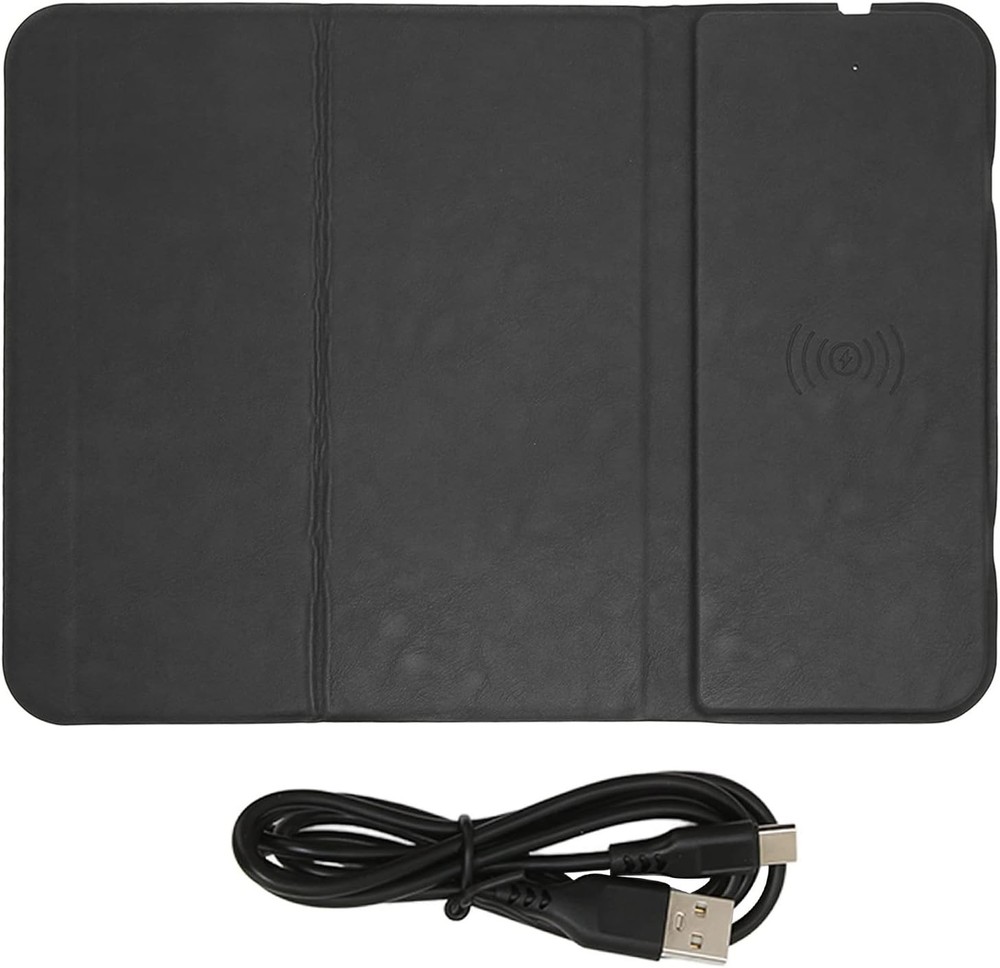 Wireless Charging iPhone and Android Folding Mouse Pad & Stand, 15W Charging