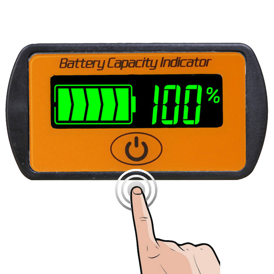 12V/24V Adjustable LCD Car Battery Capacity Indicator Voltage Meter Tester