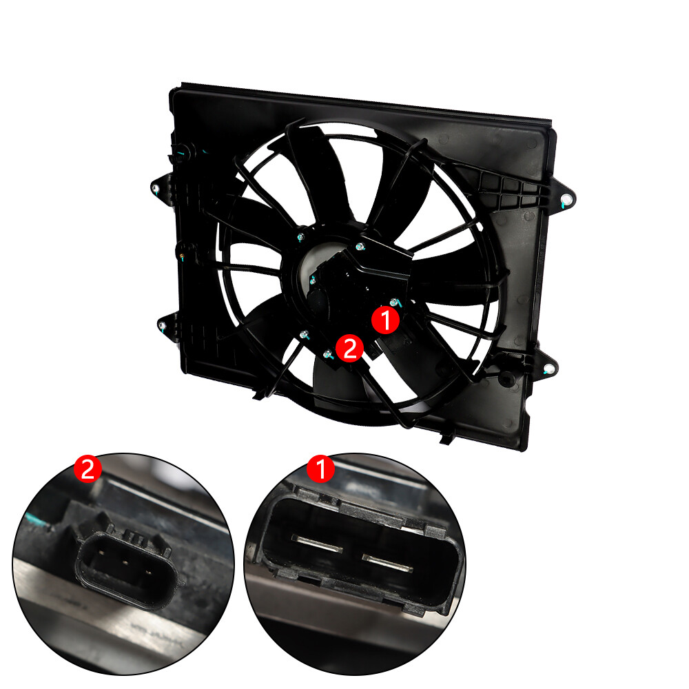 Radiator Cooling Fan Assembly For 2016 2017 2018-2021 Honda Civic LX-P 2.0L