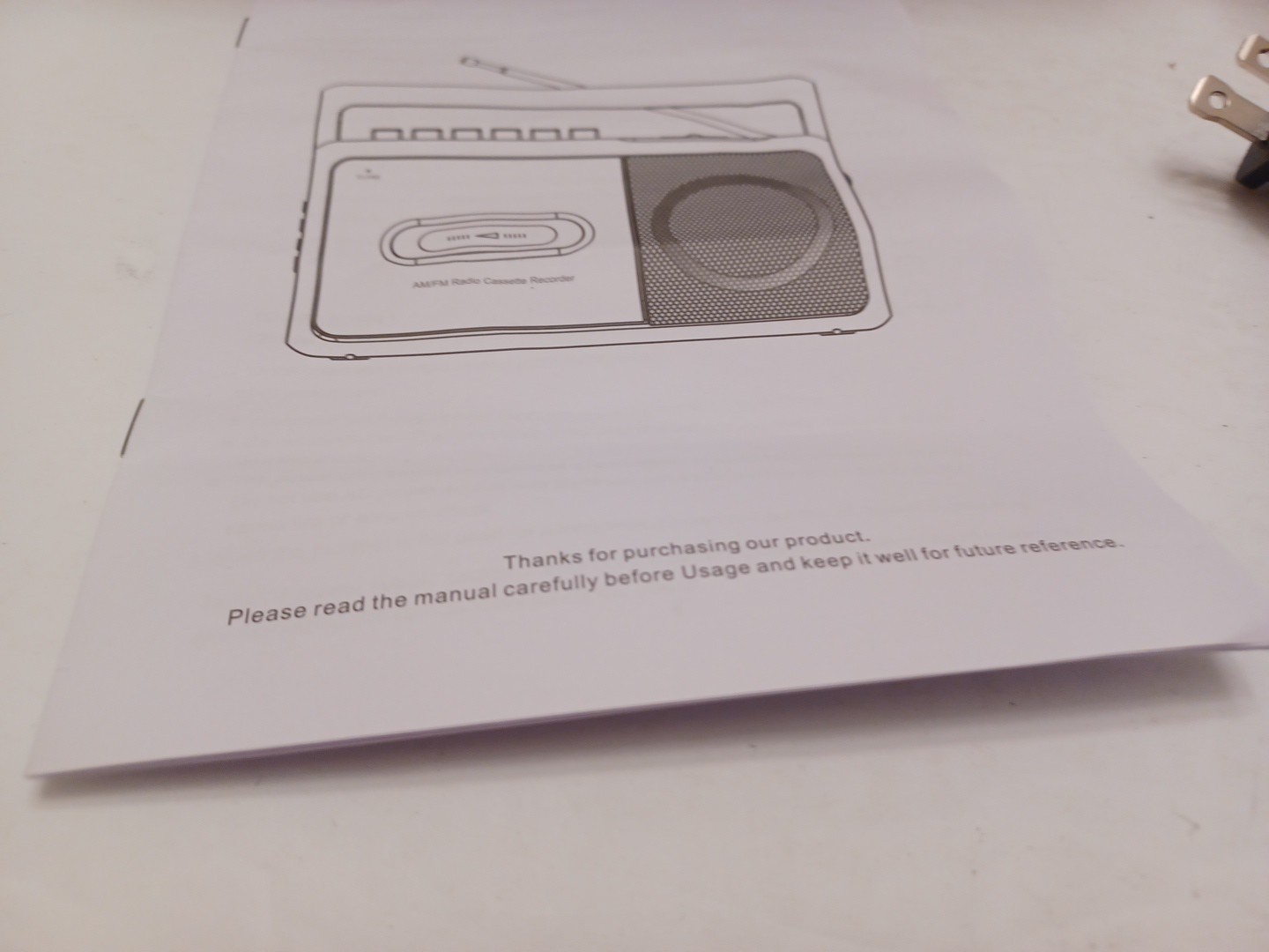 GELIELIM Portable AM/FM Radio Stereo Casette Tape Player/Recorder NEW FREE SHIP