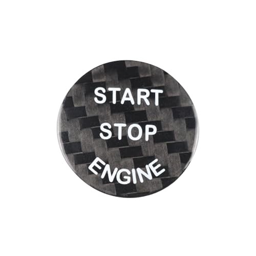 Compatible with Engine Start Stop Button Sticker Carbon Fiber Key Lgnition