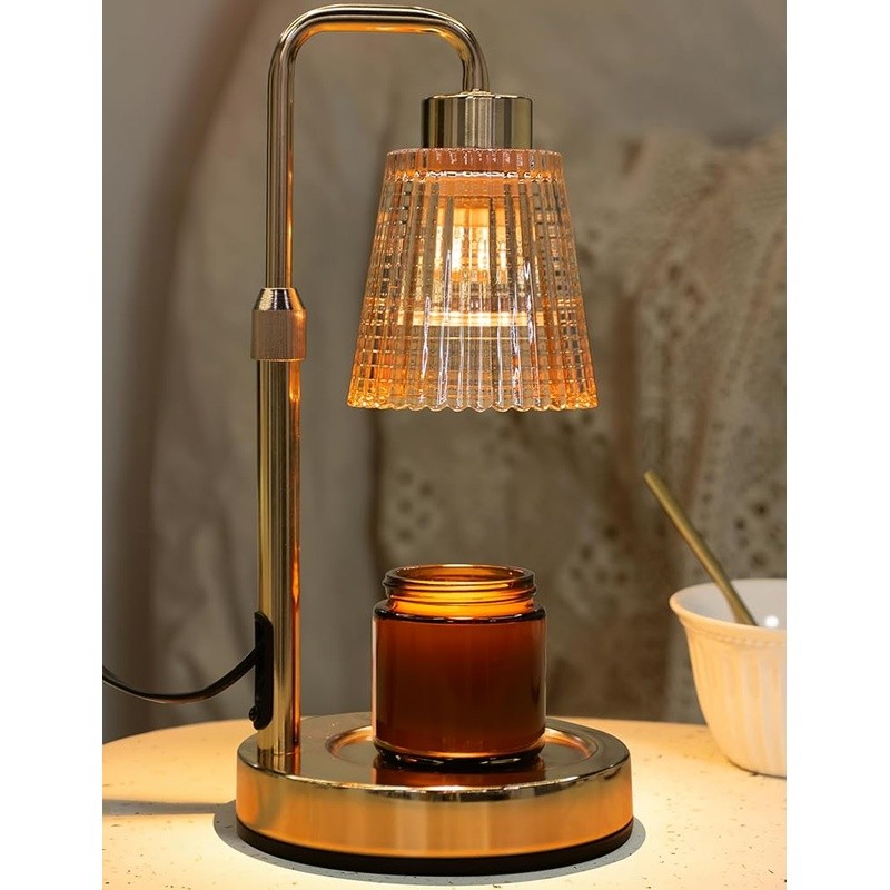 Electric Candle Warmer Lamp Adjustable Dimmable Timer Safe Home Office New