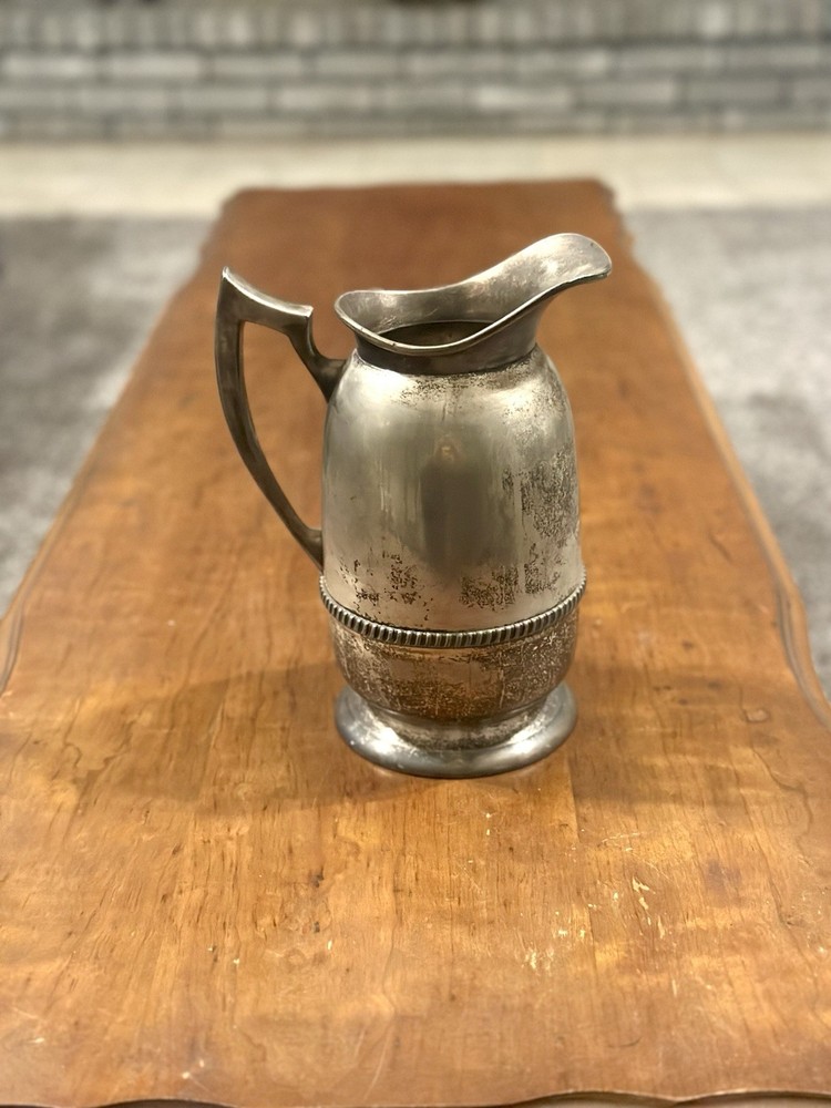Antique Sheets And Rockford 477 Silver Pitcher 1875