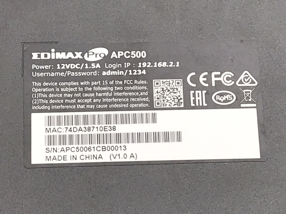 Edimax APC500 Wireless AP Controller Network Management