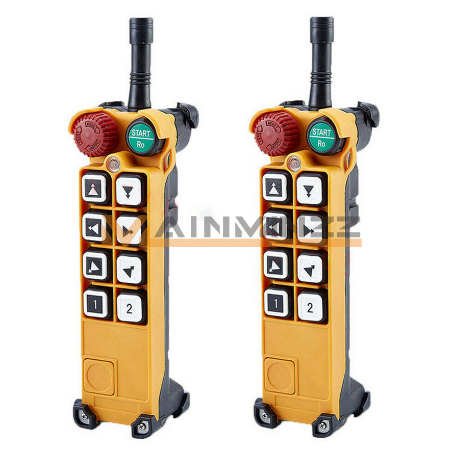 Industrial 8 Keys Crane Remote Control Wireless Transmitter Push Button Switch