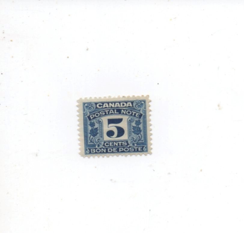 Canada Postal Note FPS7 MH mint hinged