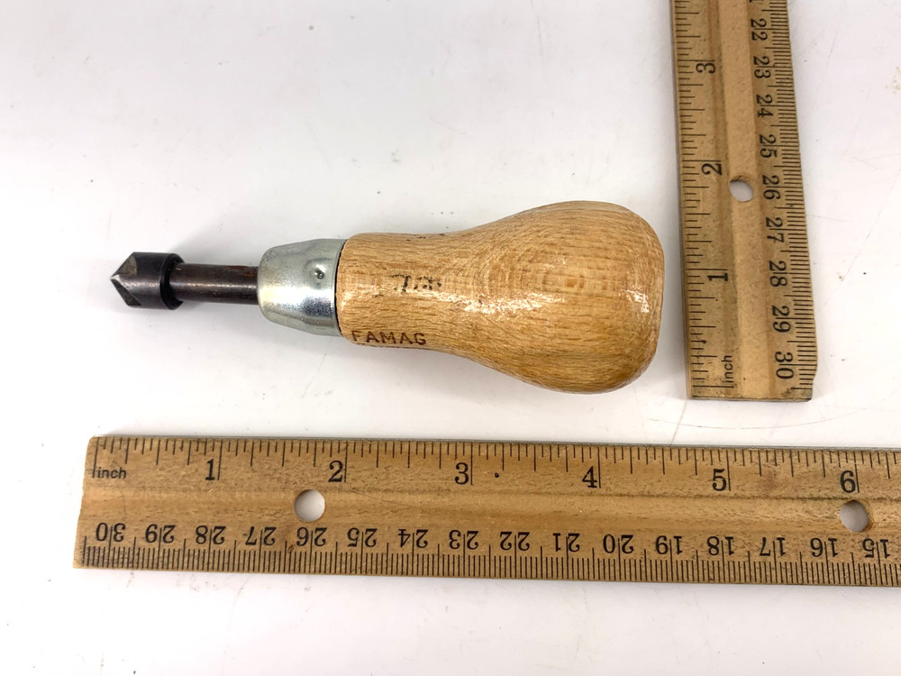 Famag Germany Countersink Tool Wood Handled