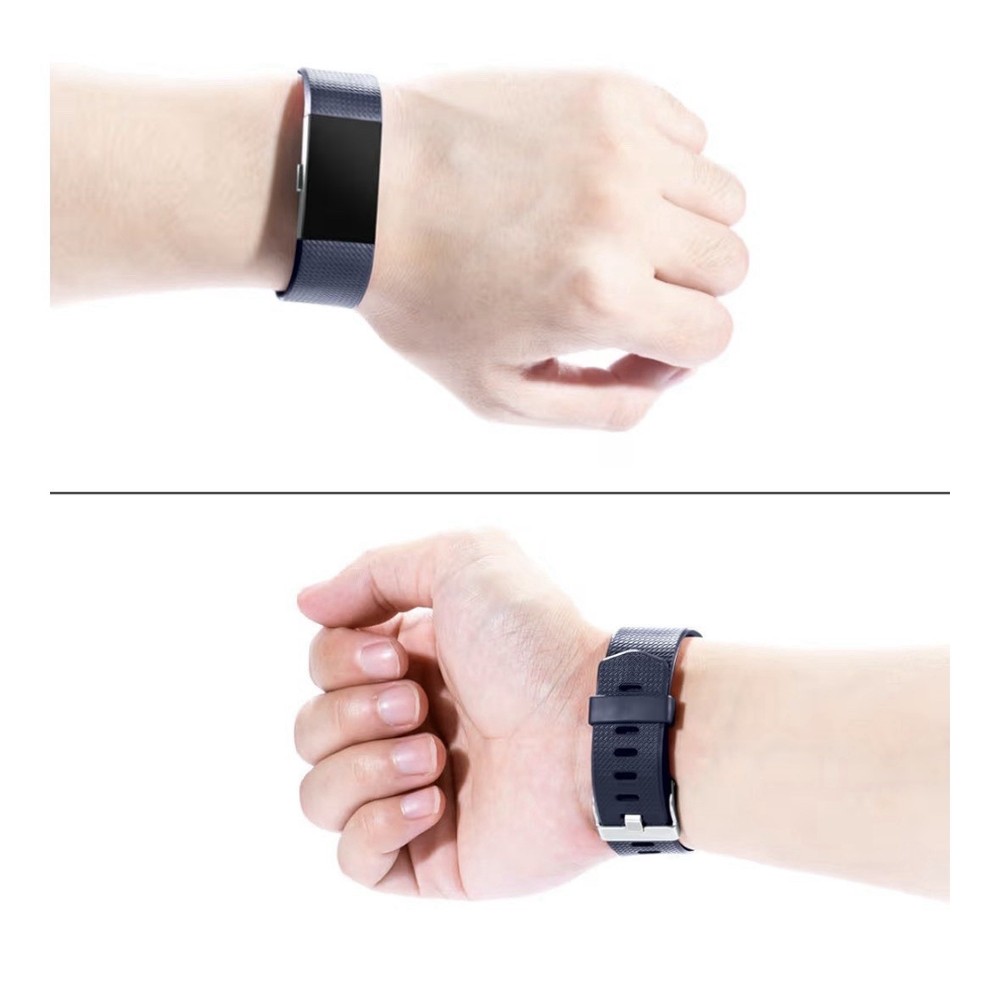 Bands Replacement Compatible with Fitbit Charge 2, 3-Pack, Small Gray/Blue/Black