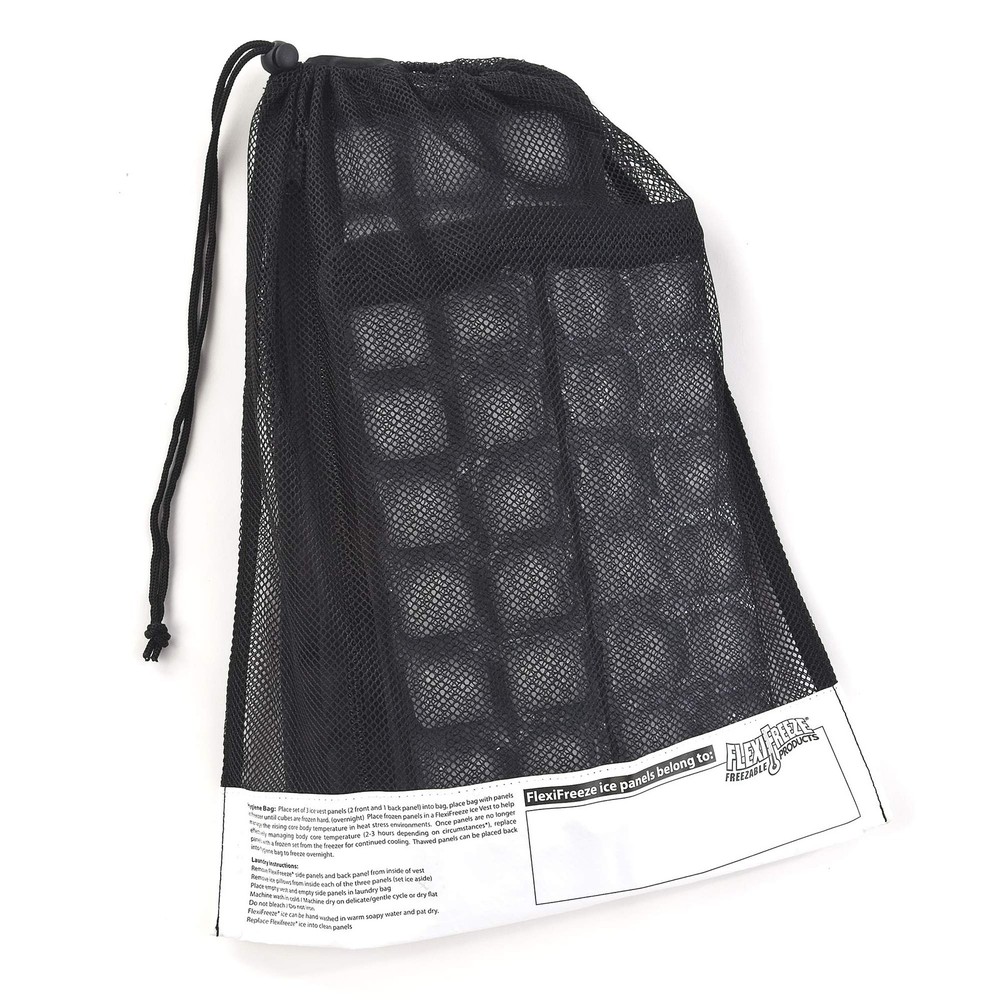 Flexifreeze Ice Vest Extra Ice Panels Pack For Continuous Cooling Black