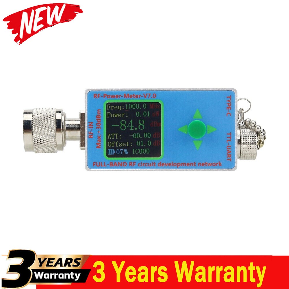 N-Type RF Power Meter V7 10GHz Type-C Full-band RF Circuit Development Network
