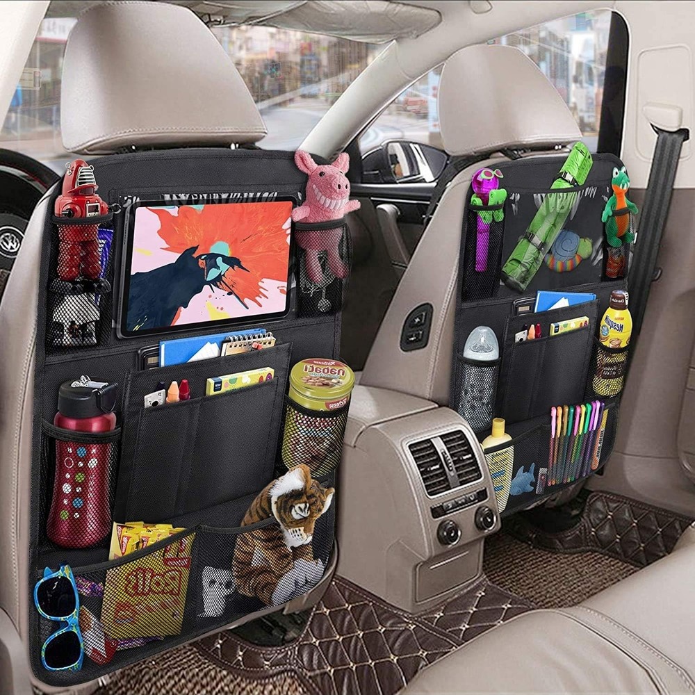 Versatile Car Backseat Organizer with Waterproof Material & Quick-Release Straps