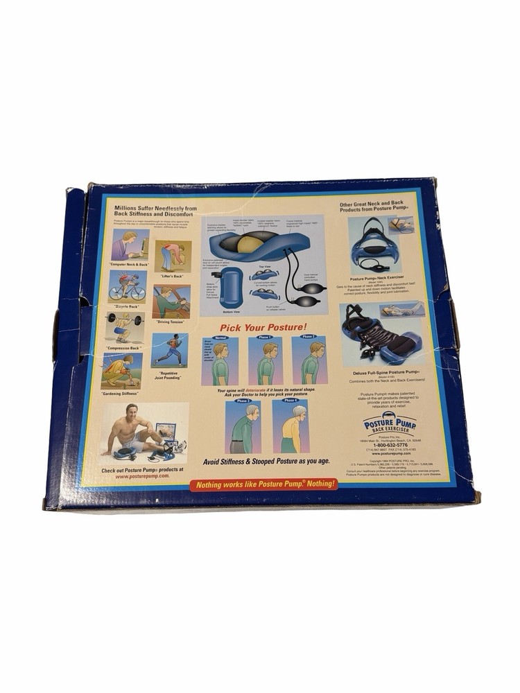 Posture Pump Disc Hydrator Elliptical Back Rocker With Box Model 2000