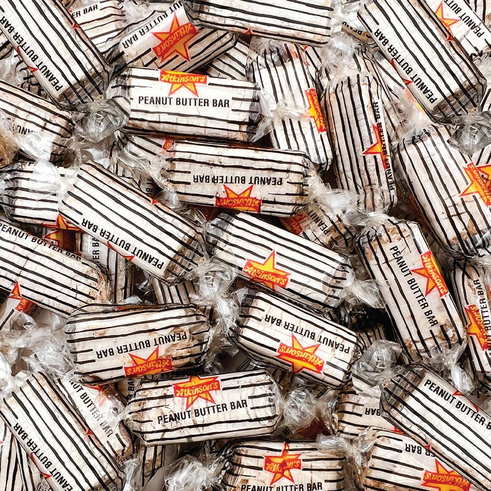 Peanut Butter Bars - 2 Pound Bulk Pack - 120 Count - Individually Wrapped Candy