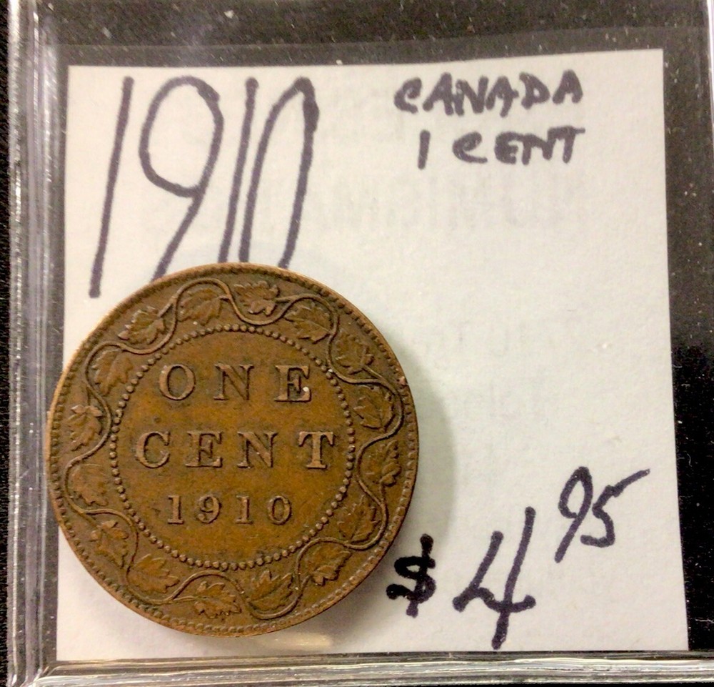 1910 Canadian Cent. ENN Coins