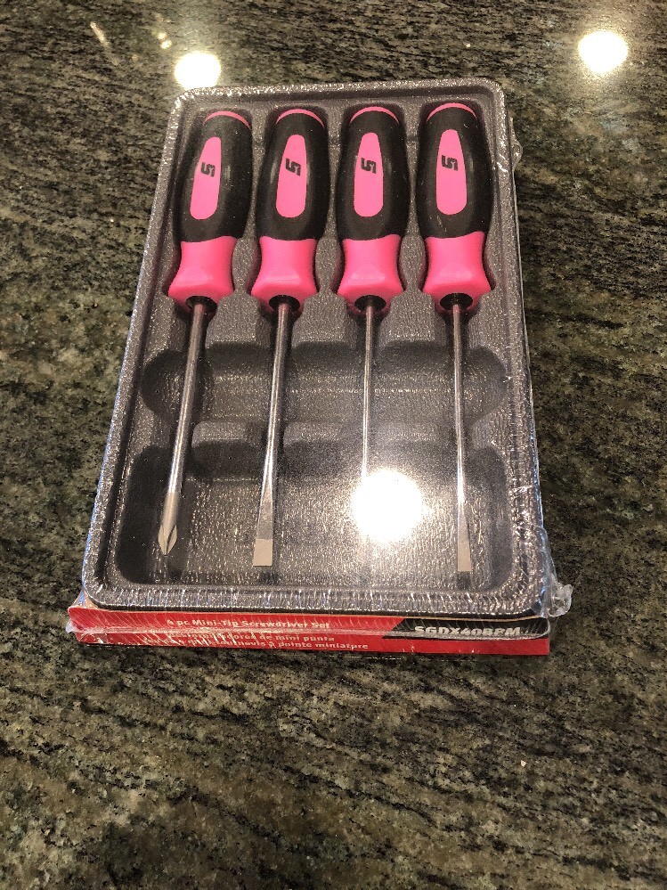Snap On sgdx40bpm mini screwdriver set pink sealed