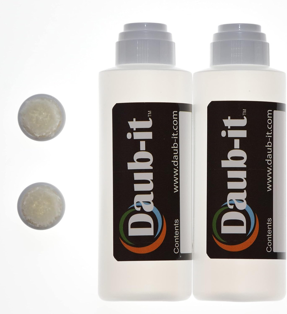 Daub-It Empty Bottles with Applicators - 4 Oz - Mohair Dauber - 2 Pack