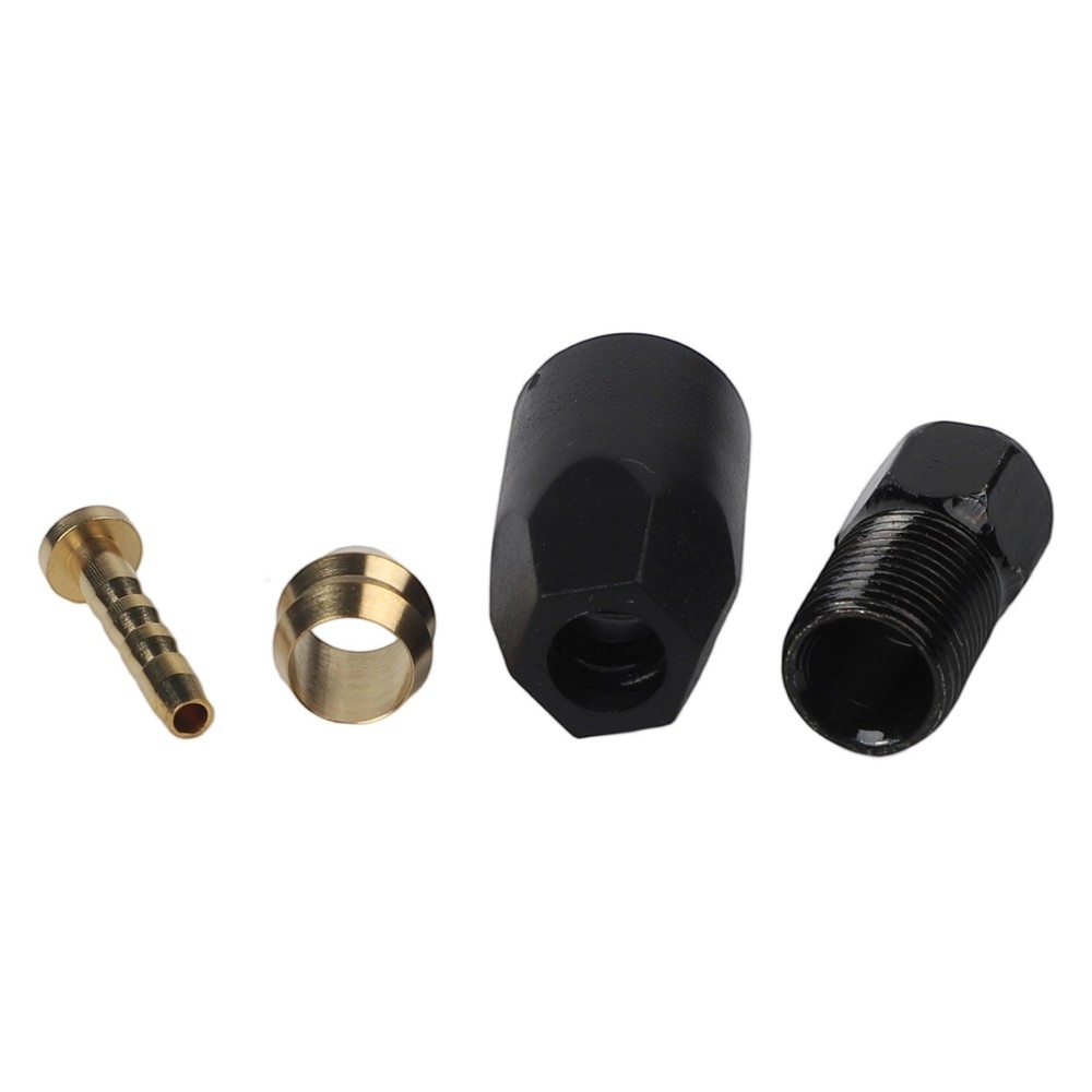 Versatile Black Hydraulic Brake Cable Tee 1 to 2 Adapter Reliable Performance
