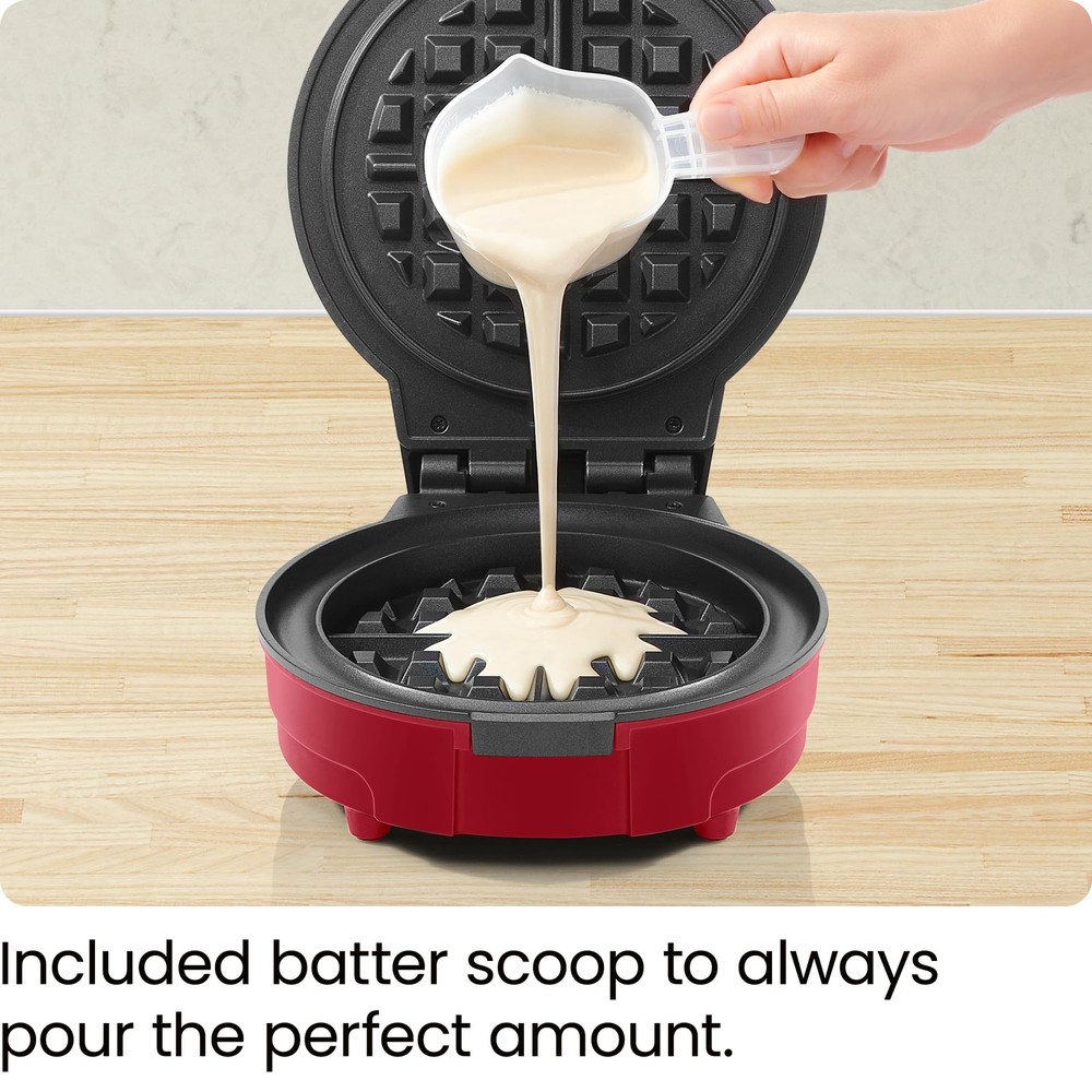 Anti-Overflow Belgian Waffle Maker w/Shade Selector, Temperature Control Mess...