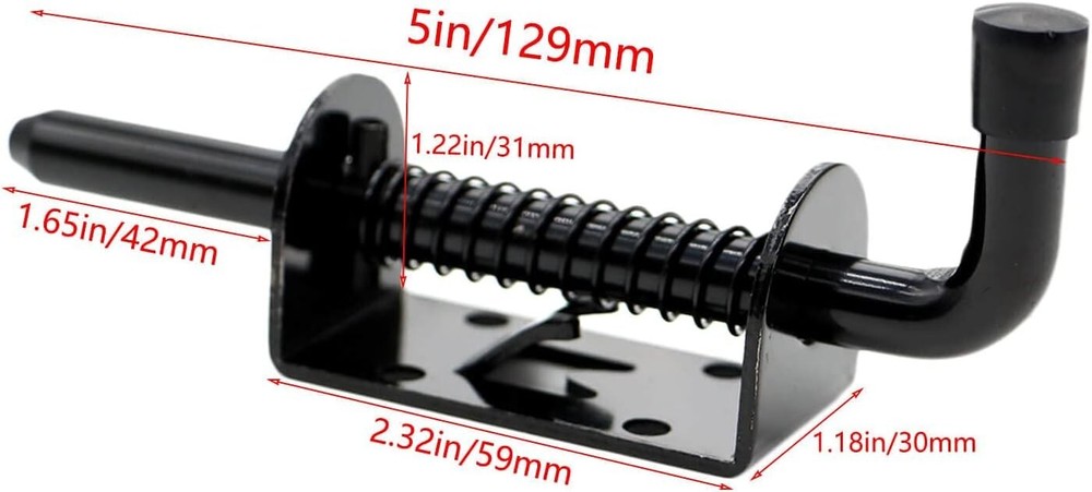 Lock Barrel Bolt Spring Pin Latch Lock Assembly For Utility Trailer Tail Gate