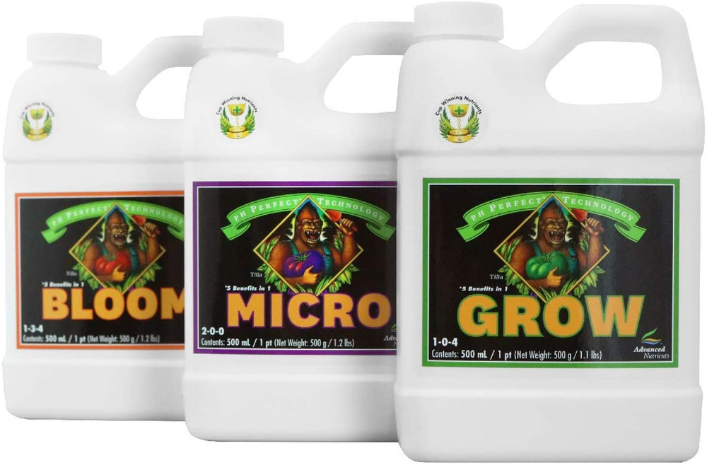 ANBGMBD500 Bloom Micro Grow Fertilizer Bundle 500Ml Each Original Version