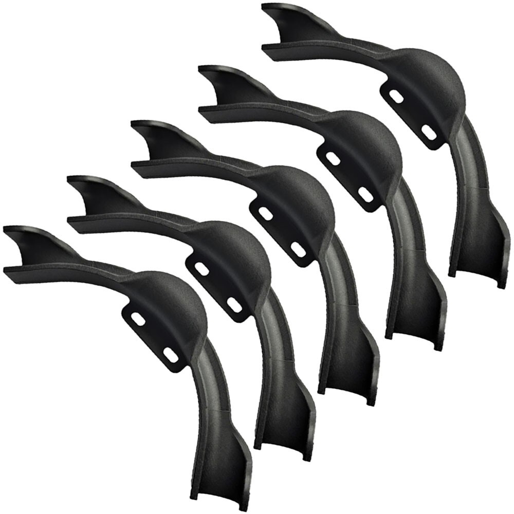 5 Pack 1/2" Plastic PEX Pipe 90 Degree Bend Support with Mounting Plate