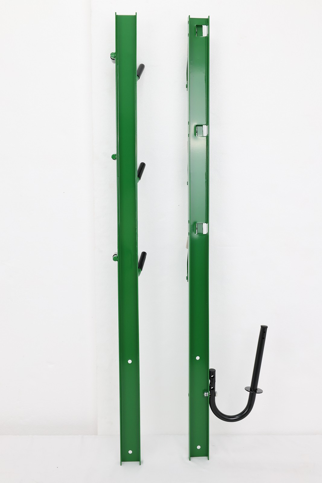 GREEN 3 Place Weedeater Trimmer Racks For OPEN Landscape Truck&Trailer w/ Lock