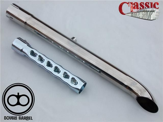 "Double Barrel" extension turn out pipe 35mm/38mm