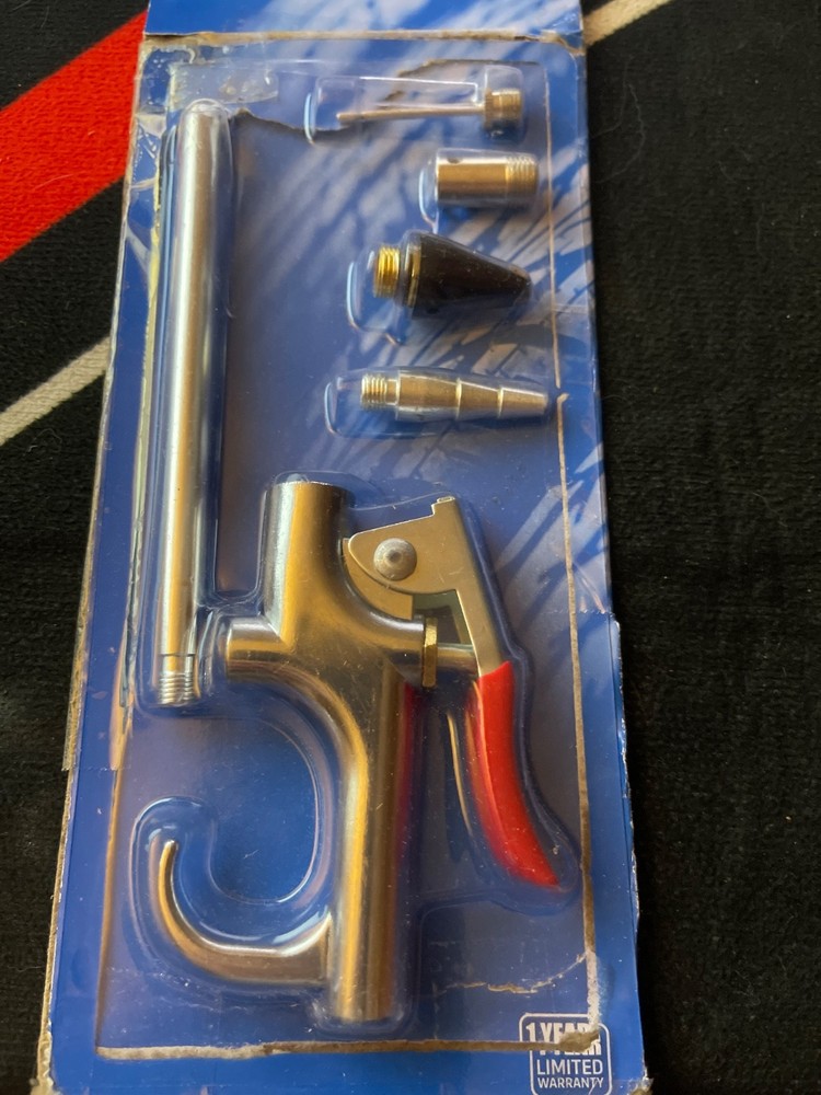 Durable Air Blow Gun Accessory Kit - 7 Piece Set with Easy Trigger Control