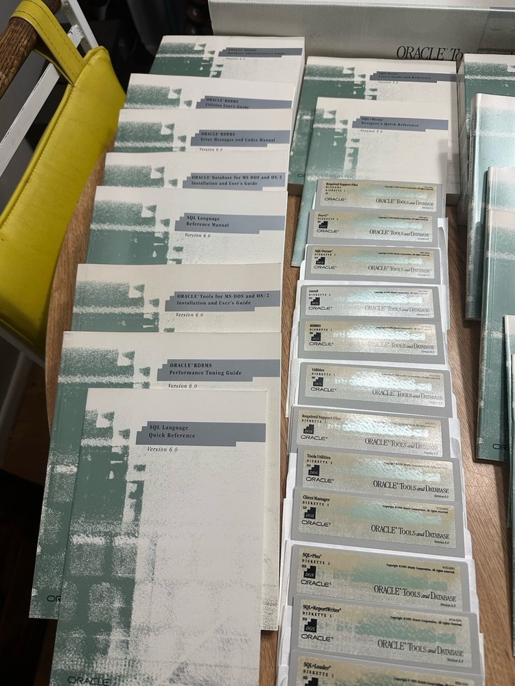 Oracle Tools and Database for DOS Version 6.0 5.25 HD 9008-0491