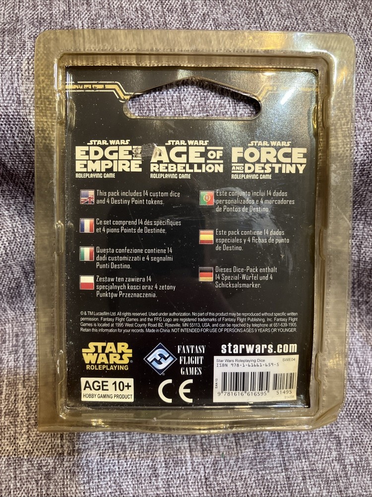 Star Wars Roleplaying: Narrative System Dice Pack (RPG Accessory) Fantasy Flight