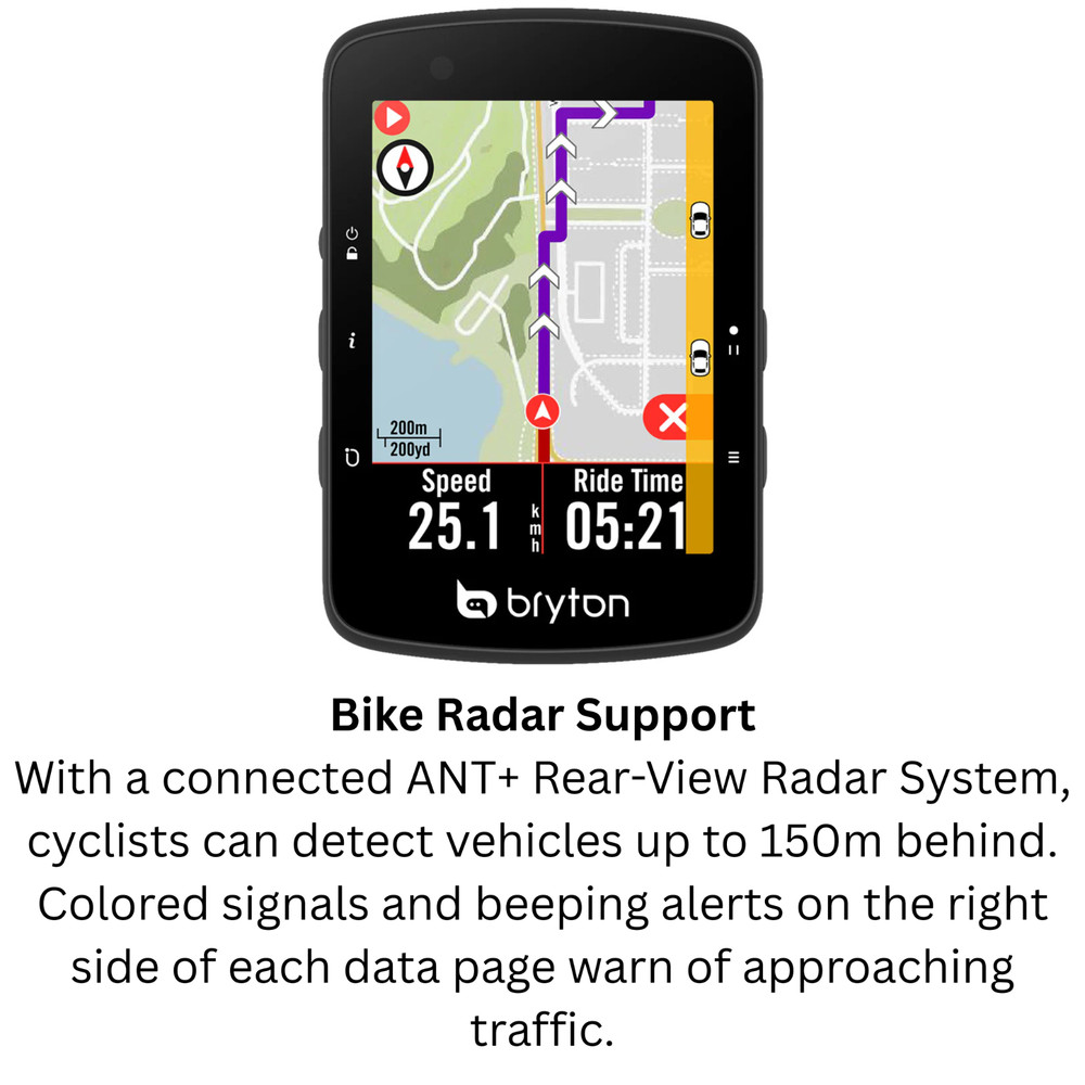 Bryton Rider 650E Wireless GPS Computer GPS Bluetooth