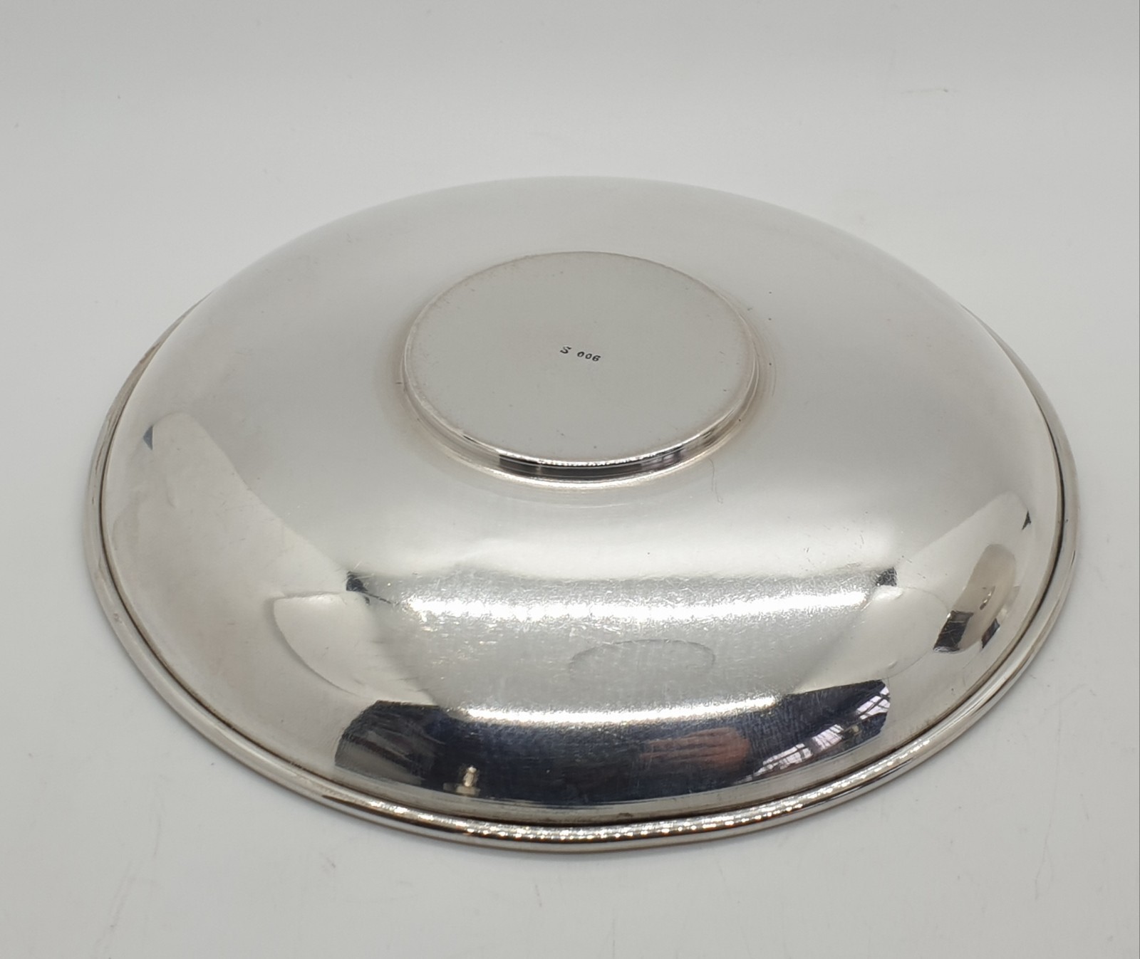 900 Solid Silver Coffee Cup & Saucer