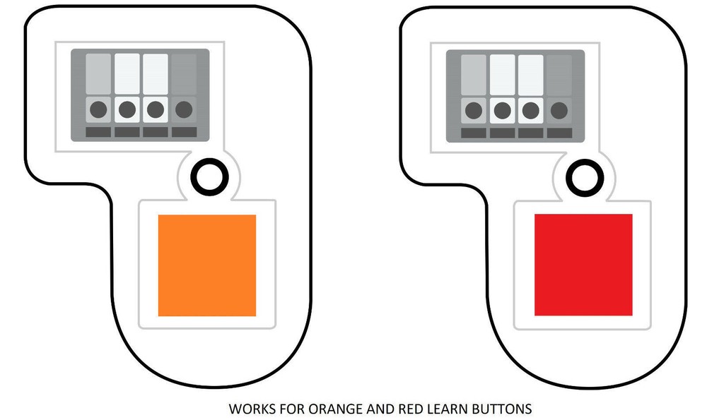 Chamberlain Replacement Garage Door Opener Remote Mini Red Learn Button 1B