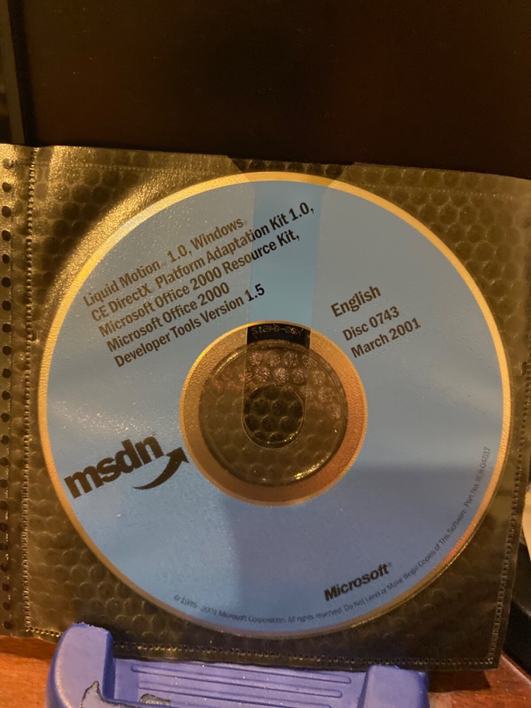 RARE AUTHENTIC & BRAND NEW Microsoft Office 2000 DirectX Dev Tools, more CD