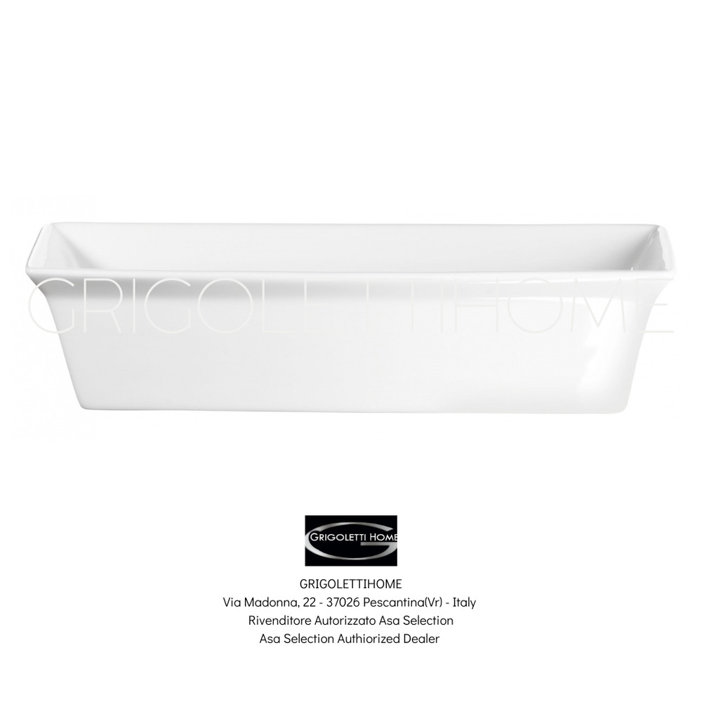 Asa Selection 250° Plus Poletto - Rectangular Pirofila / Appetizers cm 24x8xh 6