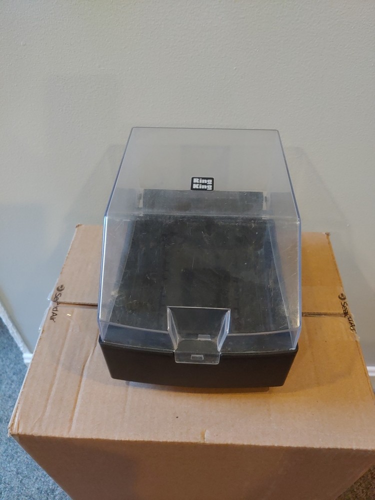 Ring King 8" X 6" Disk Diskette Storage Holder Case plastic floppy disc storage
