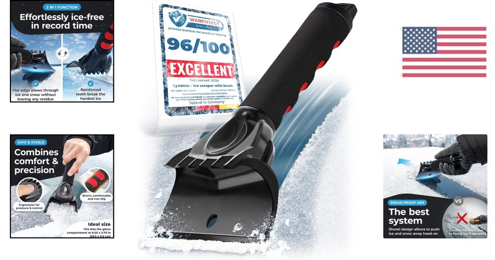 Lightweight & Efficient Car Windshield Scraper - Winner 2026 Certified