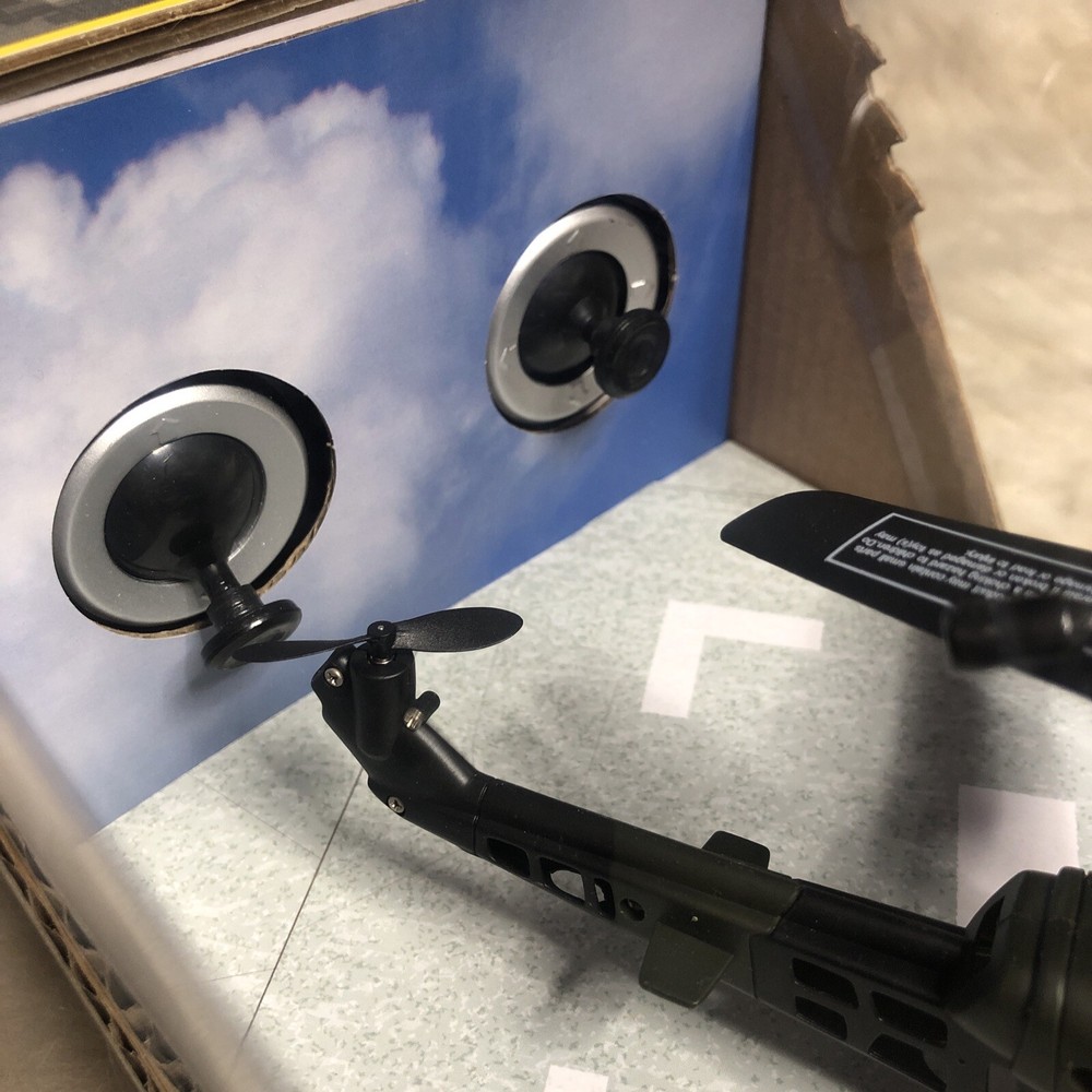 US Army Advanced Attack 3 Channel RC Helicopter Remote Control/Open Box Untested