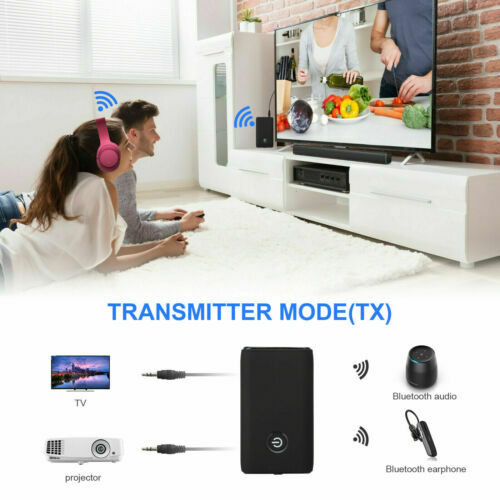 2-in-1 Bluetooth 5.0 Wireless Audio Aux 3.5mm Adapter Transmitter and Receiver