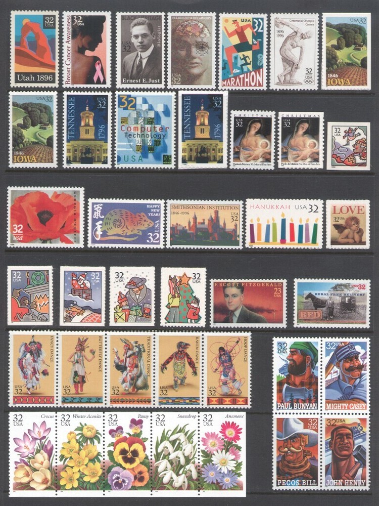 1996 U.S. COMMEMORATIVE YEAR SET *66 STAMPS* MINT-NH