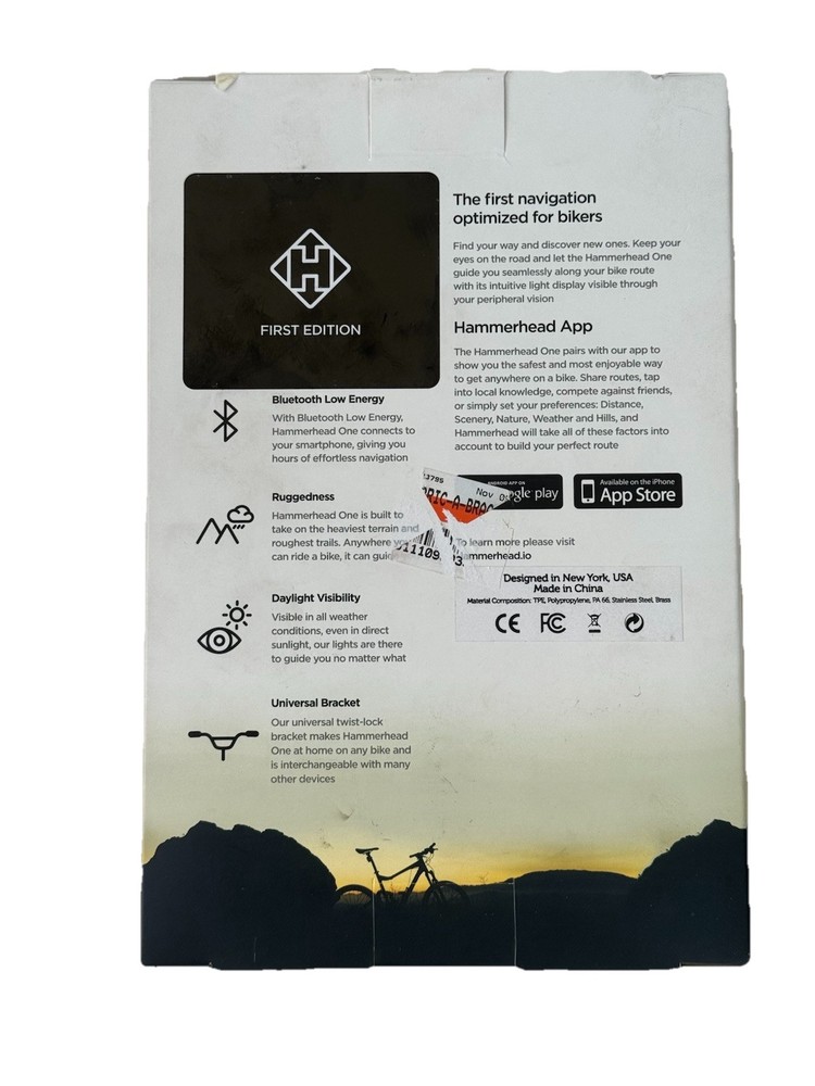 Hammerhead One Bicycle Navigation Tool - Award Winning First Edition